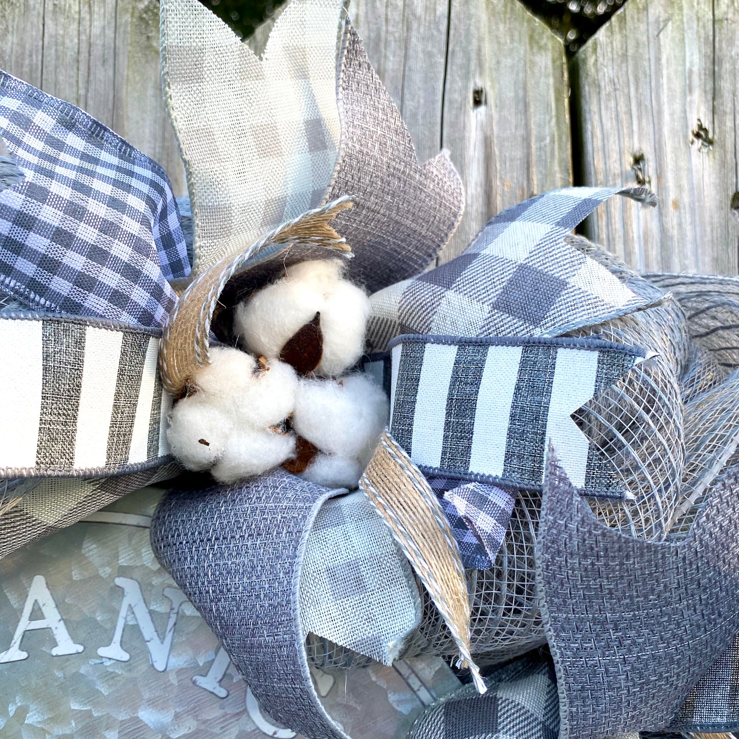 Cotton Boll Wreath