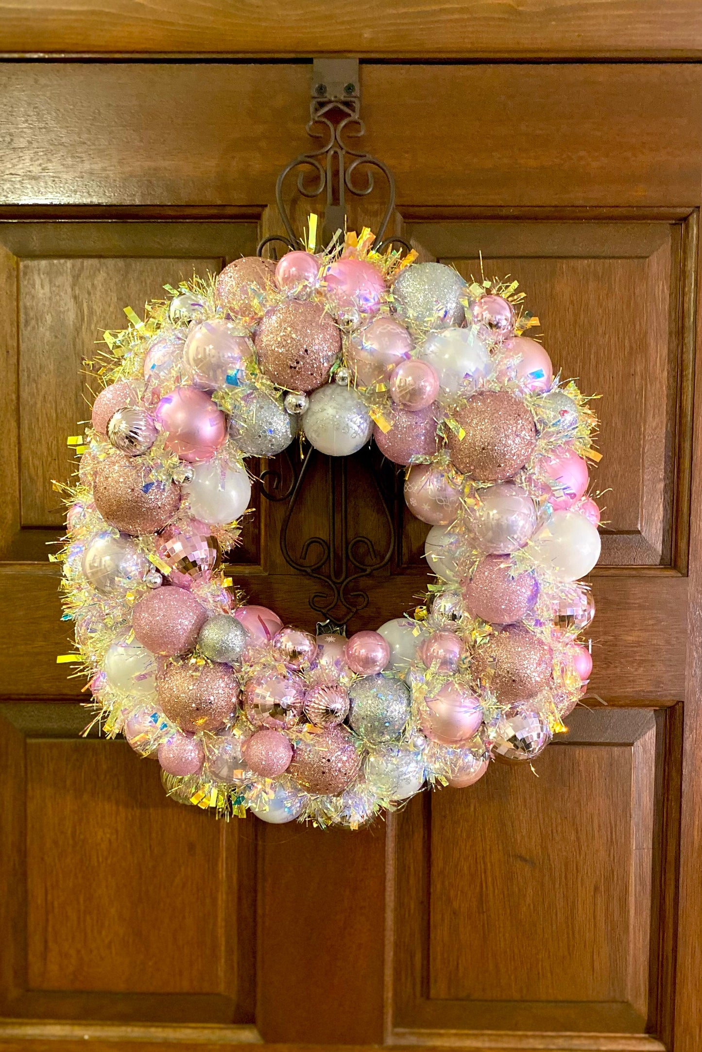 Pink Ornament Wreath