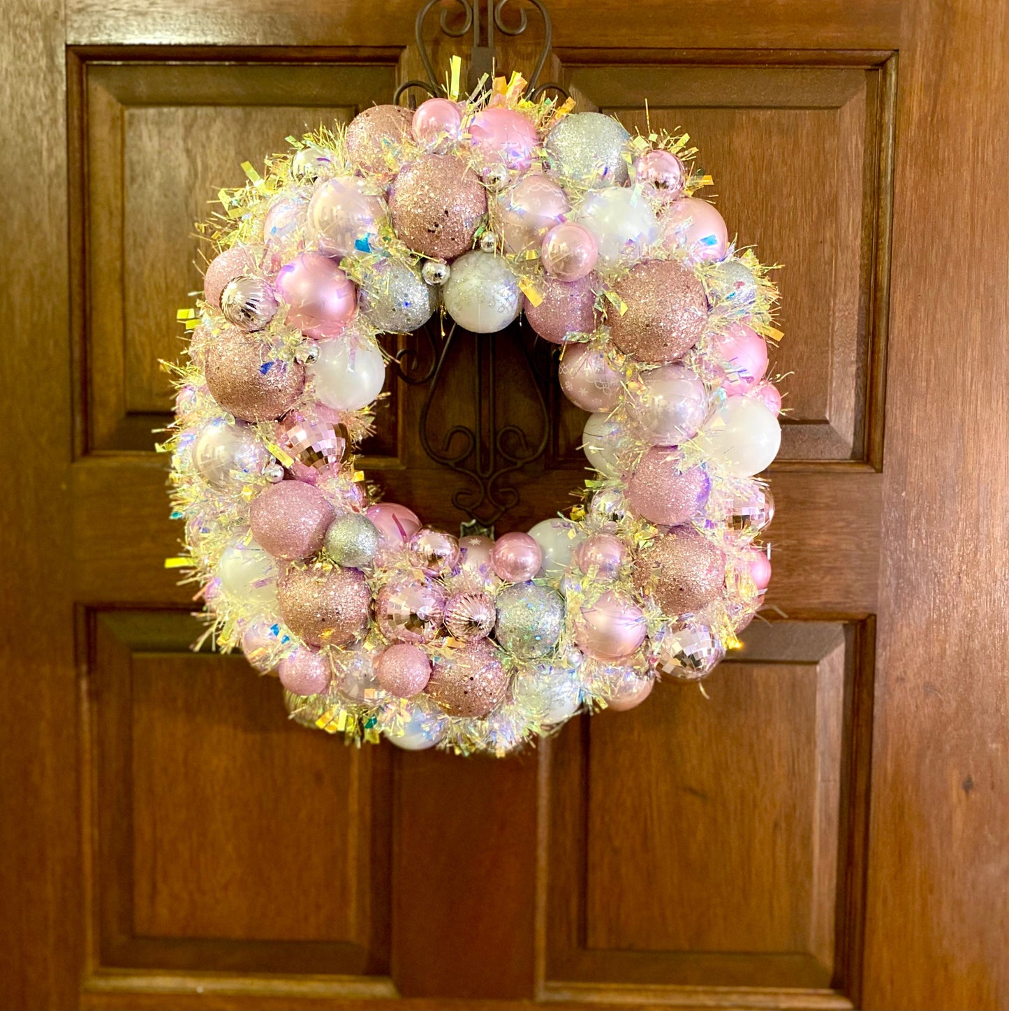 Pink Ornament Wreath