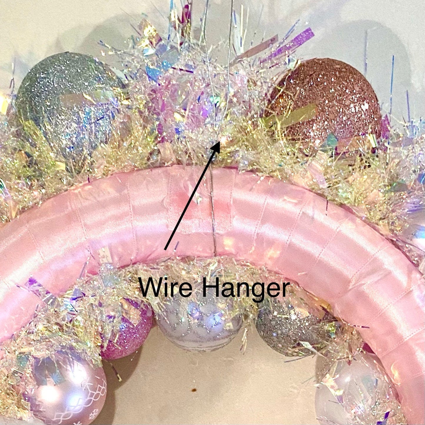 Pink Ornament Wreath