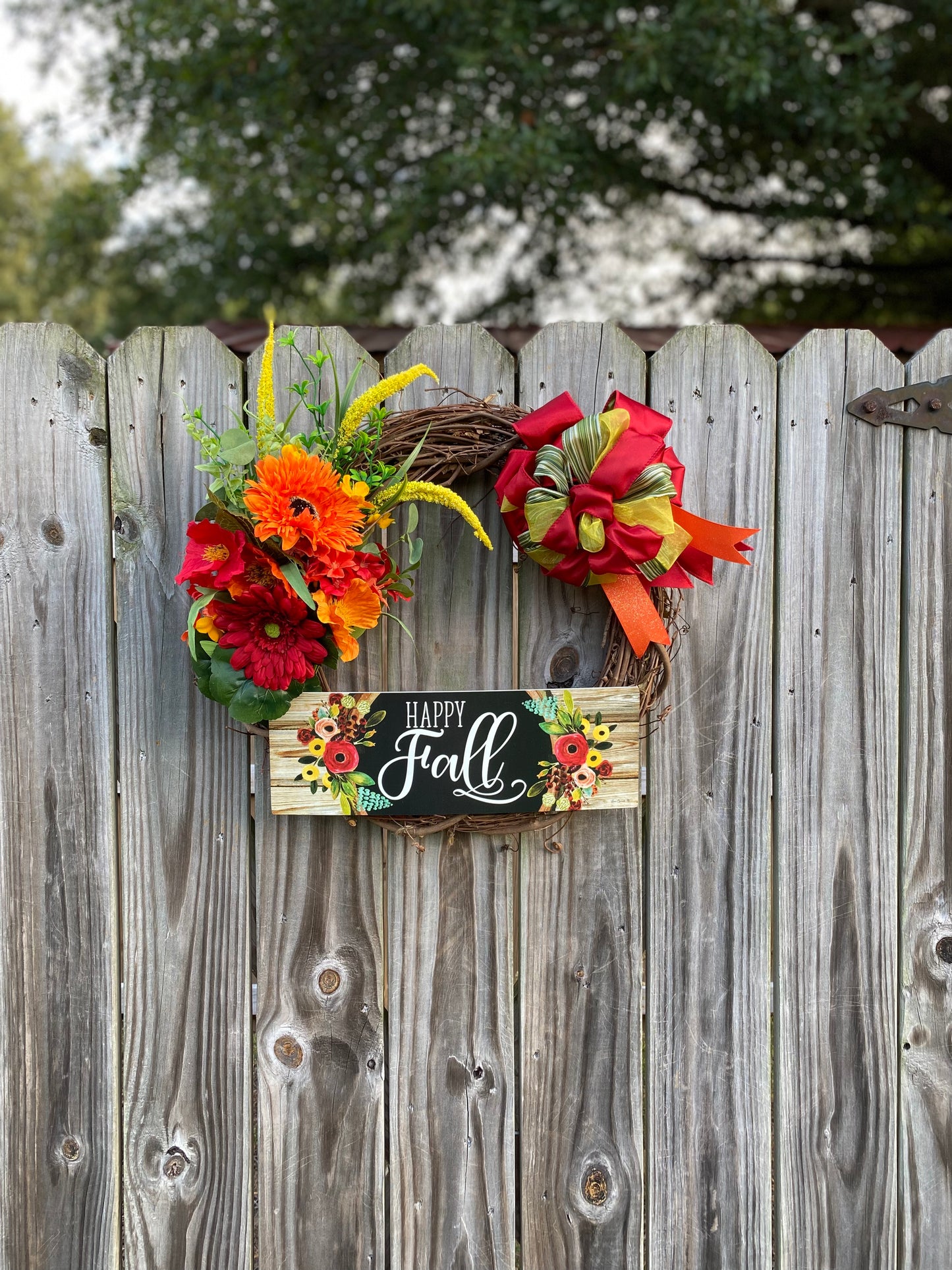 Happy Fall Grapevine Wreath