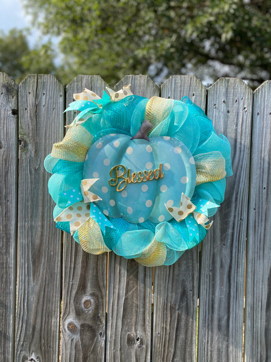 Fall Pumpkin Wreath